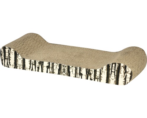Griffoir pour chats Katzenkratzbrett KERBL Drift en carton 48,5 x 18,5 x 7,5 cm Planche à gratter pour chat en carton