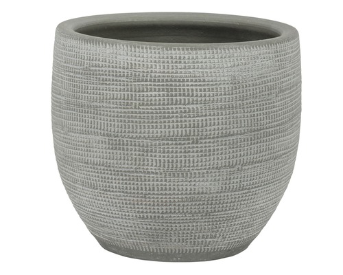 Pot de fleurs Le Havre, céramique, Ø 39 H 35 cm, gris Pot de fleurs Le Havre, céramique, Ø 39 H 35 cm, gris