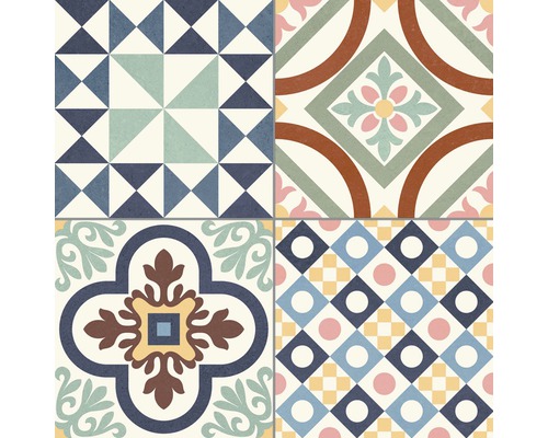 Carreaux décoratifs avec motifs géométriques et floraux pour la conception des murs et des sols