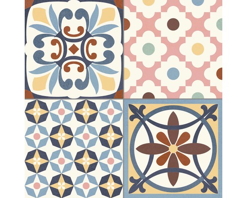 Carreaux décoratifs avec différents motifs