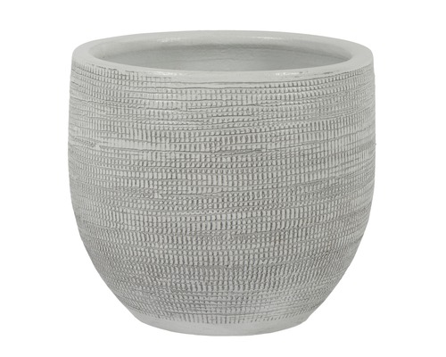 Pot de fleurs Le Havre, céramique, Ø 39 H 35 cm, blanc Pot de fleurs Le Havre, céramique, Ø 39 H 35 cm, blanc