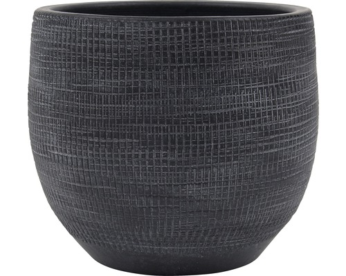Pot de fleurs Le Havre céramique Ø 39 H 35 cm noir Pot de fleurs Le Havre céramique Ø 39 H 35 cm noir