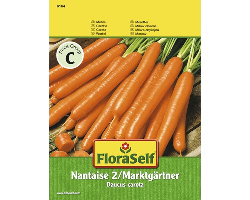 Carotte 'Nantaise 2 / Marktgärtner' FloraSelf semences stables semences de légumes