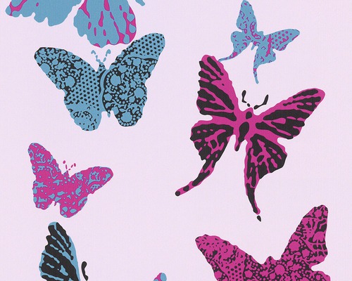 Papier peint avec motif de papillons