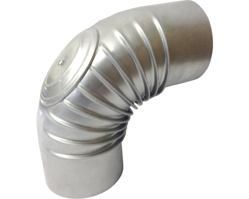 Bogenstück aus Metall mit 90 Grad Winkel zur Verbindung von Rohren