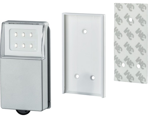 Applique murale LED avec plaque de montage et bandes adhésives