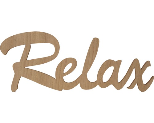 Inscription décorative en bois Relax
