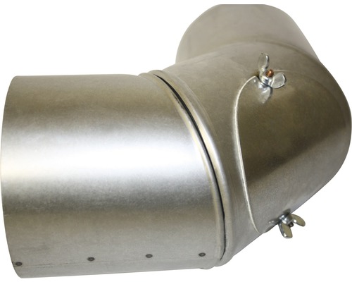 Coude à 90 degrés en métal avec vis papillon pour systèmes de ventilation