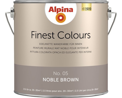 Alpina Finest Colours sans conservateurs Noble Brown 2.5 l