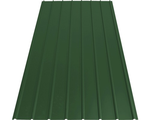 Tôle trapézoïdale PRECIT H12 vert mousse RAL 6005 1500x910x0,4 mm