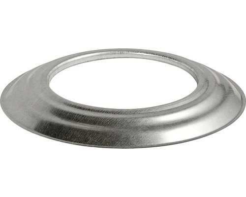 Ofenrohr-Wandrosette Bertrams Ø 130 mm feueraluminiert silber