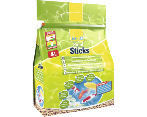 TetraPond Nourriture pour poissons Sticks 4 L Aliments pour bassin Tetra Pond Sticks en sac de 4 litres