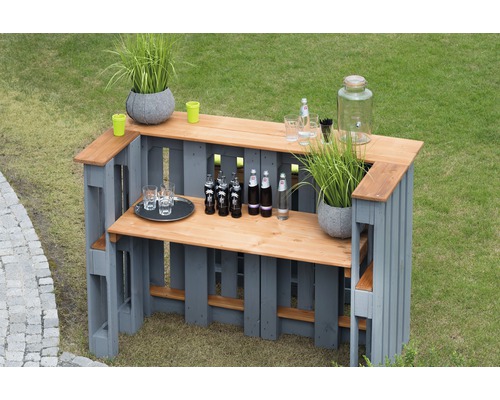 Ensemble table et bancs pliants largeur 70 cm épicéa 3 pièces nature -  HORNBACH