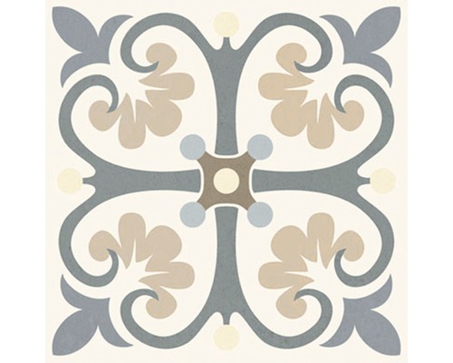 Carreau décoratif avec motif floral