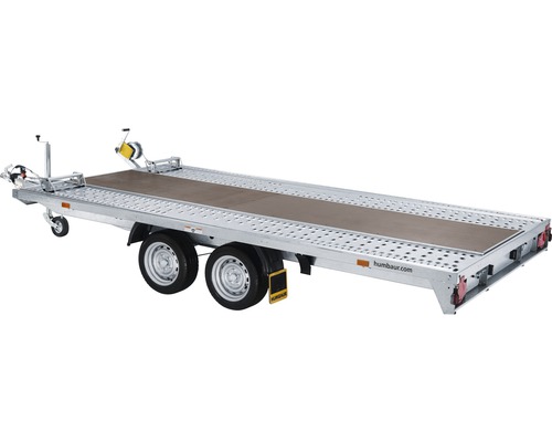 Remorque porte-voiture Humbaur avec treuil et plateforme continue