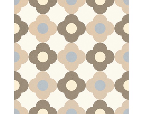Motif de carreaux avec motif floral