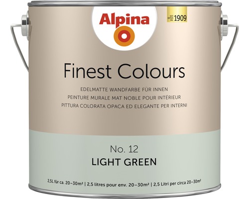 Alpina Finest Colours konservierungsmittelfrei Light Green 2.5 l