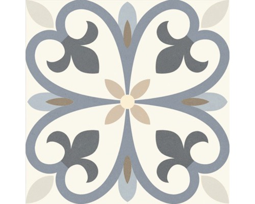 Carreau décoratif avec motif floral