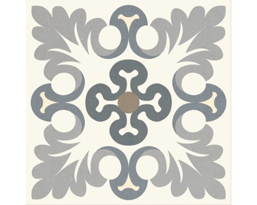 Carreau décoratif avec motif floral