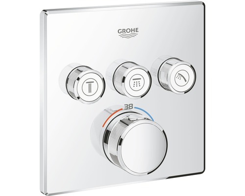 Thermostat de douche encastré GROHE Grohtherm SmartControl chrome 29126000