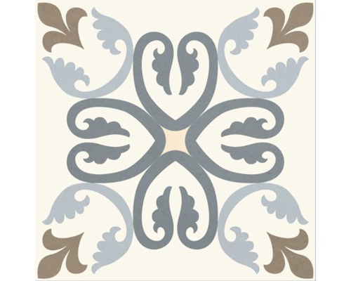 Carreau décoratif avec motif floral pour mur et sol