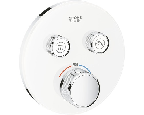 GROHE Duscharmatur mit Thermostat GROHTHERM SMARTCONTROL mondweiss 29151LS0