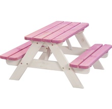Table de pique-nique pour enfants en bois