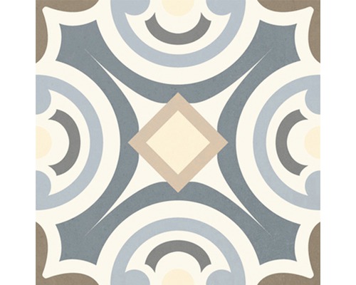 Carreau décoratif avec motif géométrique