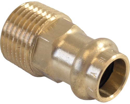 Raccord à compression Viega Sanpress avec contour SC pièce de recouvrement 12mmx1/2" filetage extérieur 290764