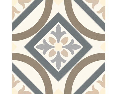 Carreau décoratif à motif géométrique