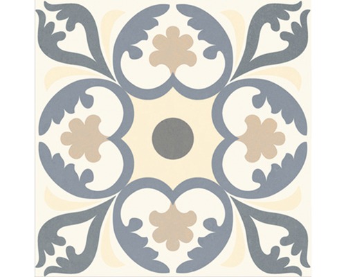 Carreau décoratif avec motif floral