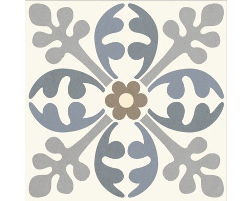 Carreau décoratif avec motif floral pour murs et sols