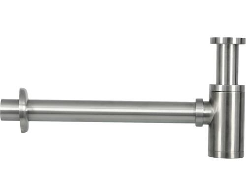 Differnz Tassensiphon für Handwaschbecken 1 1/4 Zoll x 32 mm chrom matt 30.412.52 Siphon aus Metall