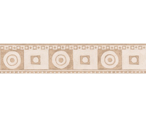 Frise 5435-78 Only Borders cercles doré 5 m x 13 cm Bordure avec motif géométrique pour murs