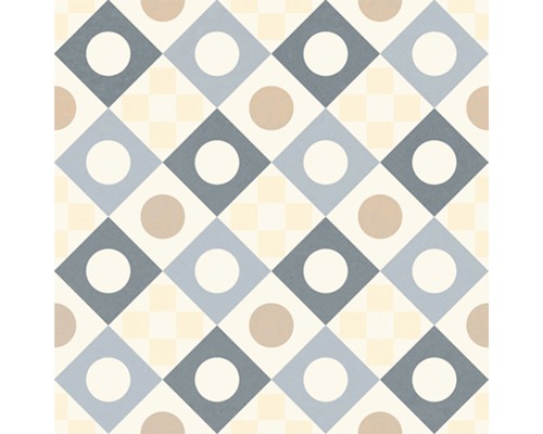 Motif de carreaux carrés avec pois et motif en damier