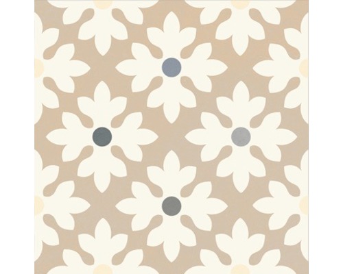 Motif de carreaux avec motif floral