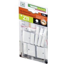 Charnières en aluminium Windhager, 3 pièces, pour cadre pivotant de protection contre les insectes