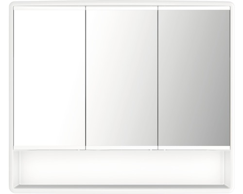 Armoire de toilette à trois portes avec étagère pour salle de bains