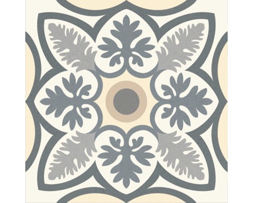 Carreau de sol décoratif avec motif ornemental