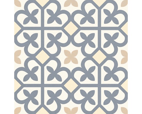 Carreau de sol décoratif avec motif géométrique