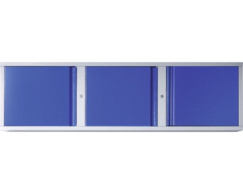 Wandschrank Industrial 1770 x 438 x 299 mm 1 Doppeltür 1 Einlegeboden 1 Tür 1 Offenes Fach grau/blau