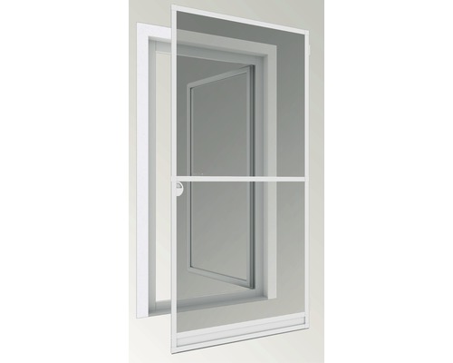 Insektenschutztür mit Rahmen im Türrahmen