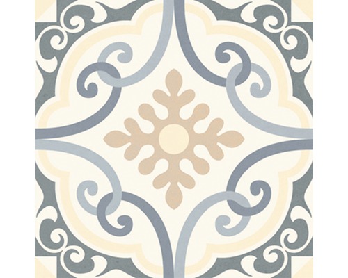 Carreau décoratif avec motif floral