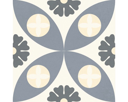 Carrelage à motif floral