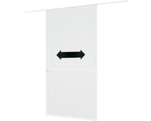 Porte moustiquaire coulissante Windhager blanc sur mesure (max. 120x240 cm)