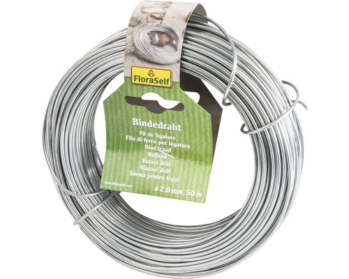Fil à lier FloraSelf, diamètre du fil 2,0 mm, 50 mètres