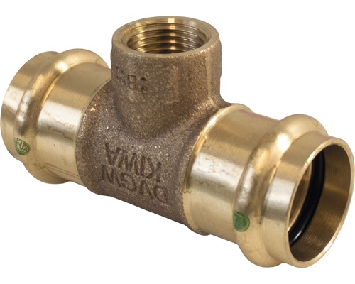 Raccord à compression Viega Sanpress avec contour SC pièce en T 22x1/2"x22mm filetage intérieur 115944