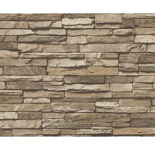 Papier peint intissé 95833-2 Best of Wood'n Stone 2 aspect pierre marron