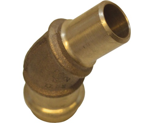 Raccord à compression Viega Sanpress avec contour SC coude 45° 22mm intérieur extérieur 110949