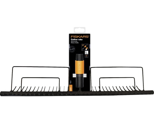 Fiskars Gather Rechen zum Zusammenkehren von Gartenabfällen